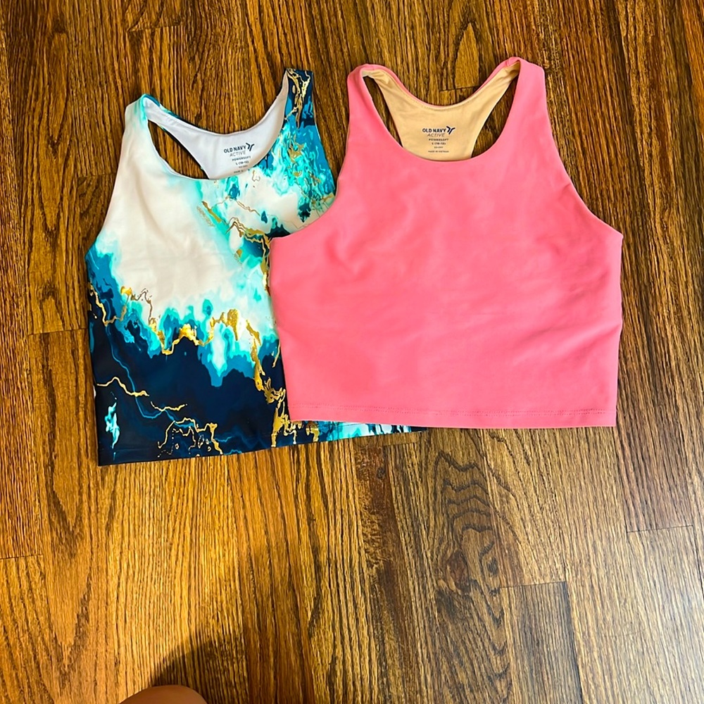 2 old navy youth large tank tops